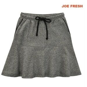 ** Joe Fresh Grey Mini Sweatshirt / Skater Skirt with a flare .